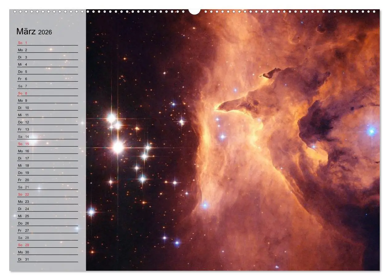 Bild: 9783457959343 | Der Weltraum. Spektakuläre Gasnebel und Galaxien (Wandkalender 2026...
