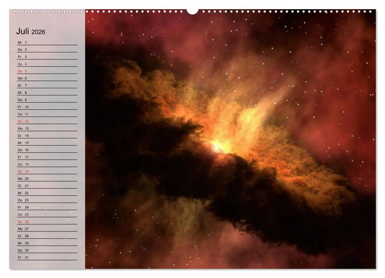 Bild: 9783457959343 | Der Weltraum. Spektakuläre Gasnebel und Galaxien (Wandkalender 2026...