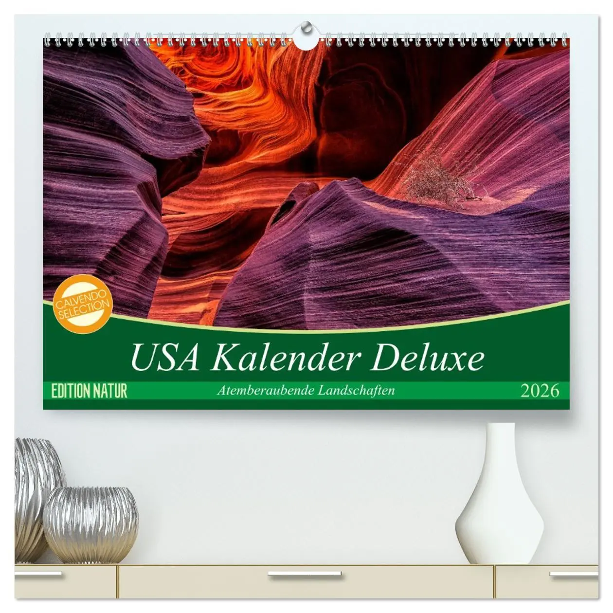 Cover: 9783516119343 | USA Kalender Deluxe (hochwertiger Premium Wandkalender 2026 DIN A2...