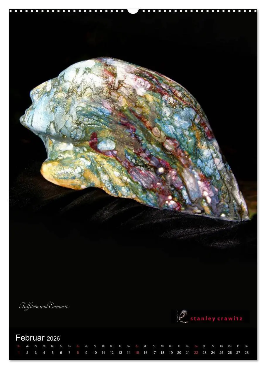 Bild: 9783516429343 | Kunstkalender 2026 - Encaustic und Tuffstein - Skulpturen...