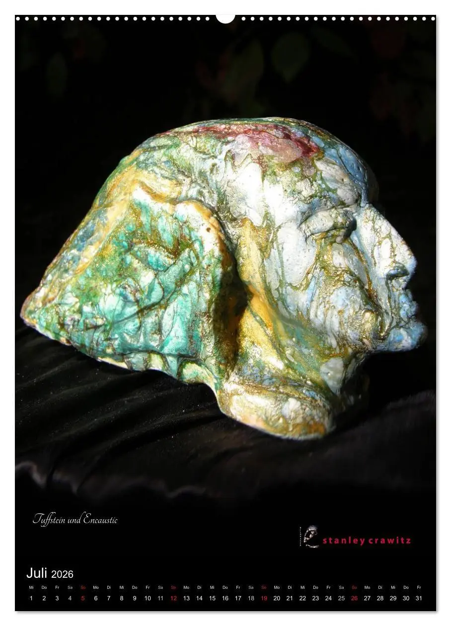 Bild: 9783516429343 | Kunstkalender 2026 - Encaustic und Tuffstein - Skulpturen...