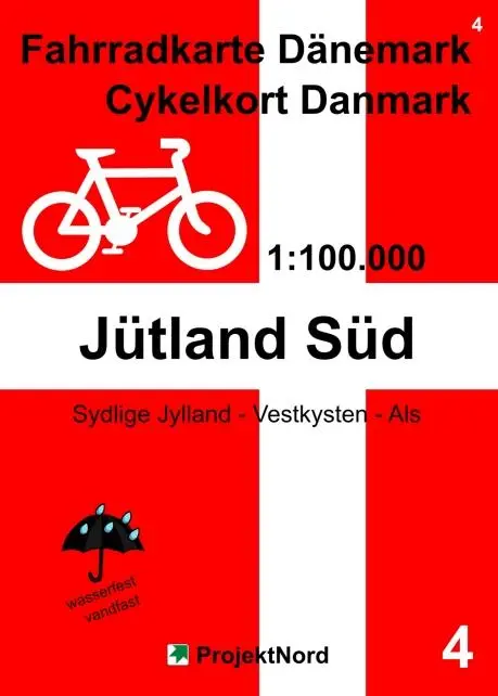 Cover: 9783931099343 | 4 Fahrradkarte Dänemark / Cykelkort Danmark 1:100.000 - Jütland Süd