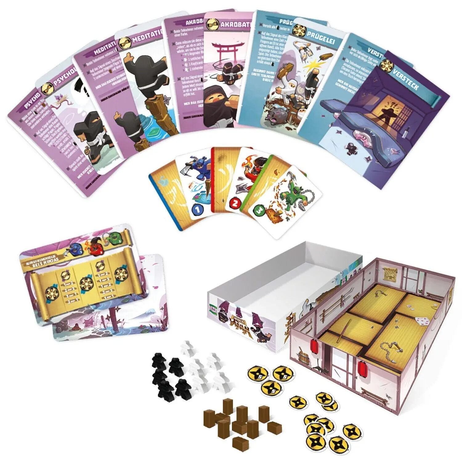 Bild: 4270002129443 | Ninja Academy | Antoine Bauza (u. a.) | Spiel | SKED0022 | Deutsch