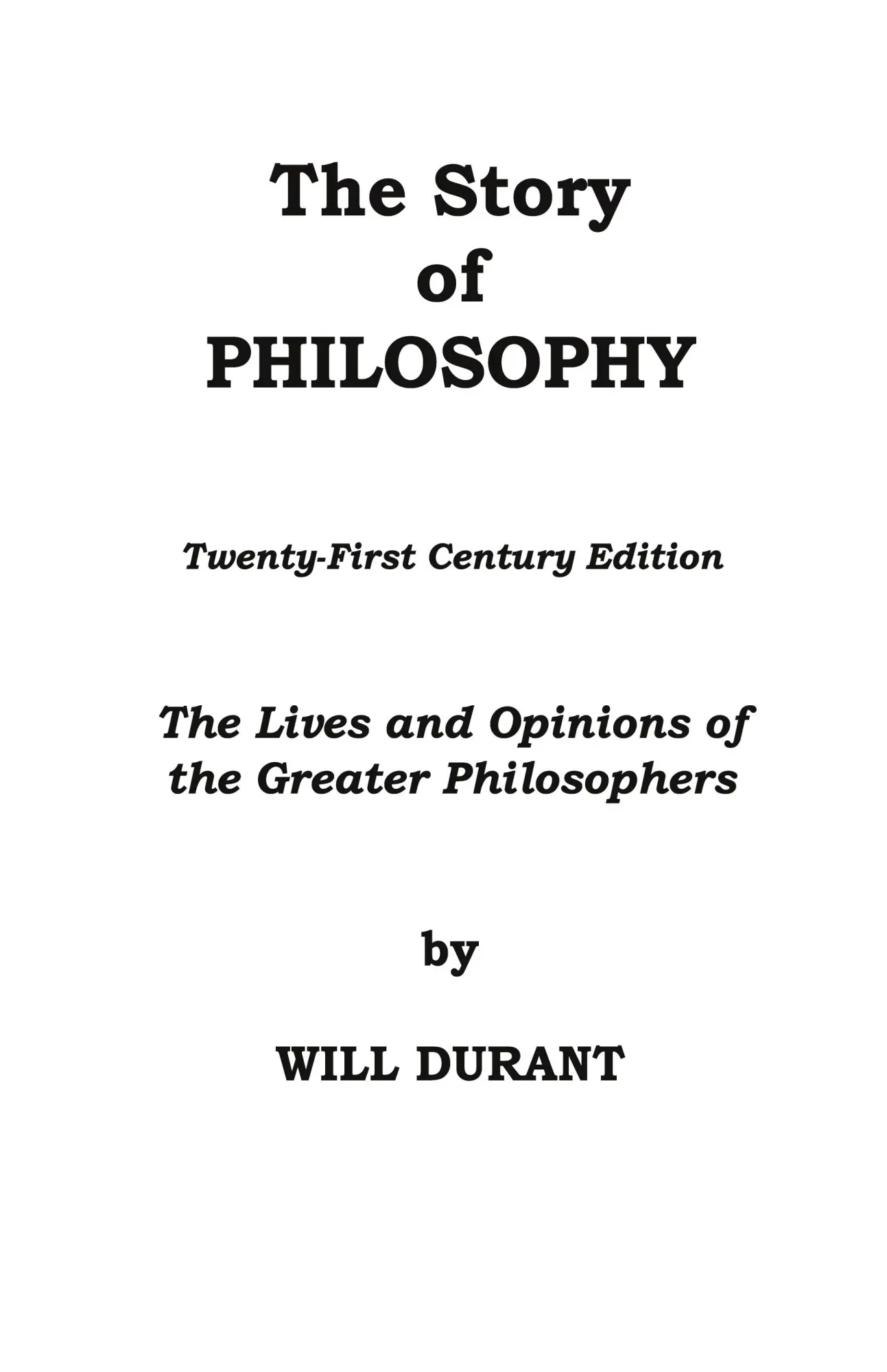 Cover: 9781087959443 | The Story of Philosophy | Will Durant | Buch | Gebunden | Englisch