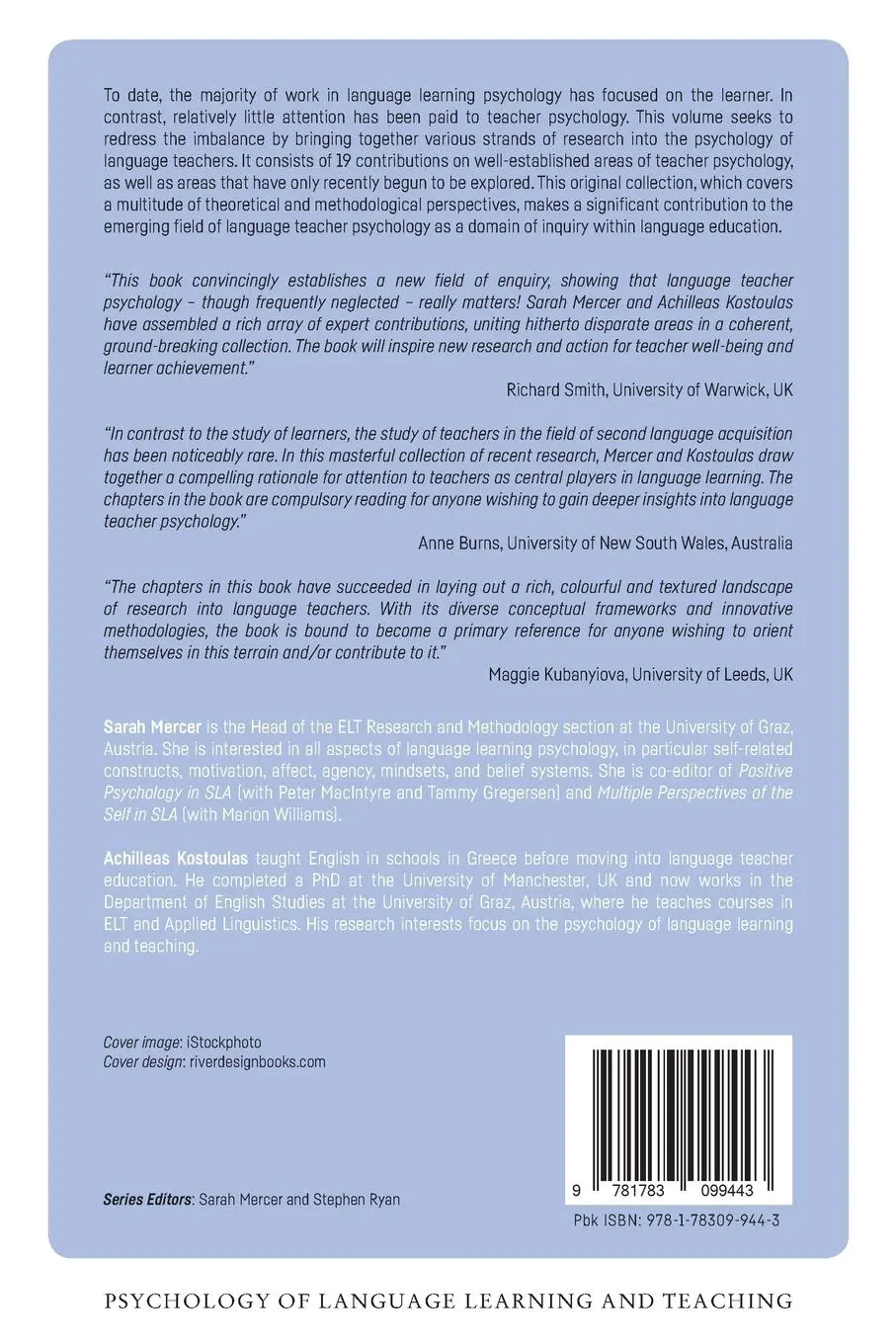 Rückseite: 9781783099443 | Language Teacher Psychology | Sarah Mercer (u. a.) | Taschenbuch