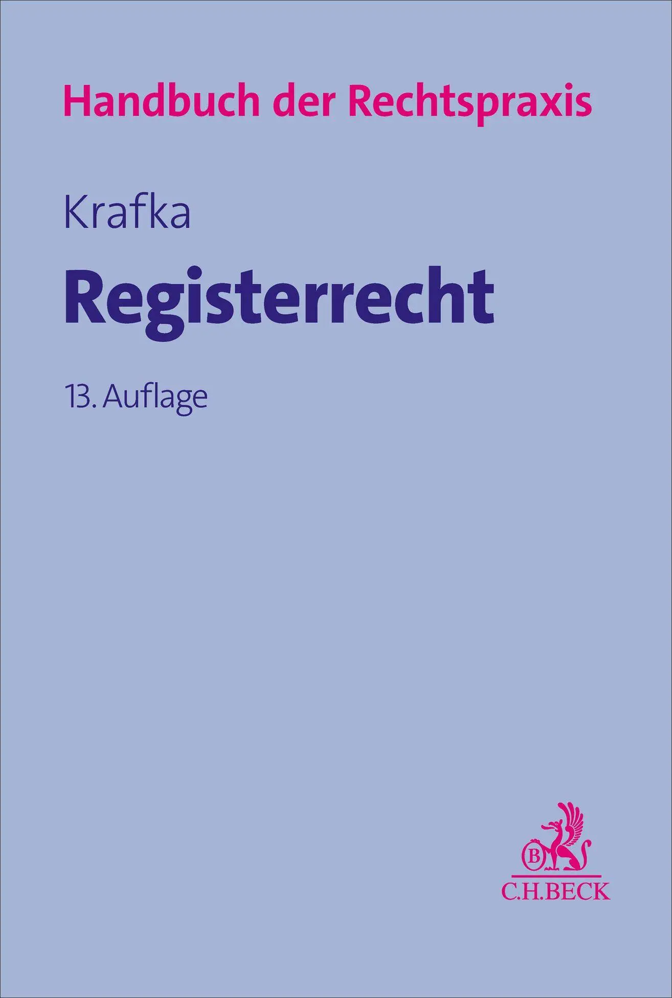Cover: 9783406839443 | Registerrecht | Alexander Krafka (u. a.) | Buch | L | Deutsch | 2026