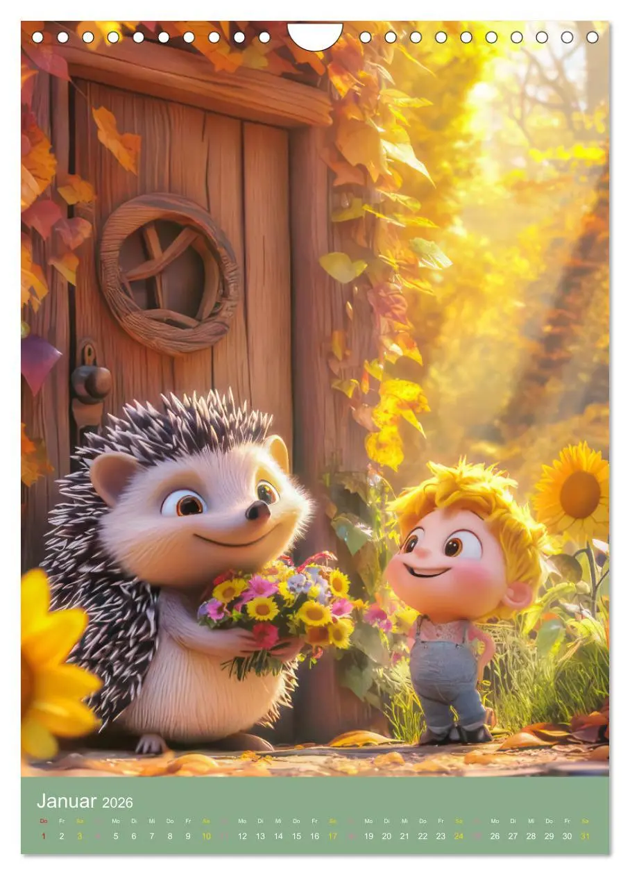 Bild: 9783457259443 | Drollige Tierwelt - Kinderkalender (Wandkalender 2026 DIN A4 hoch),...