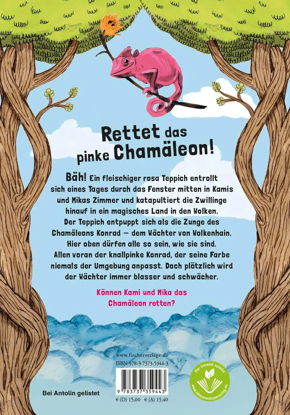 Rückseite: 9783737359443 | Kami &amp; Mika - Die phantastische Reise nach Wolkenhain | Feldmann