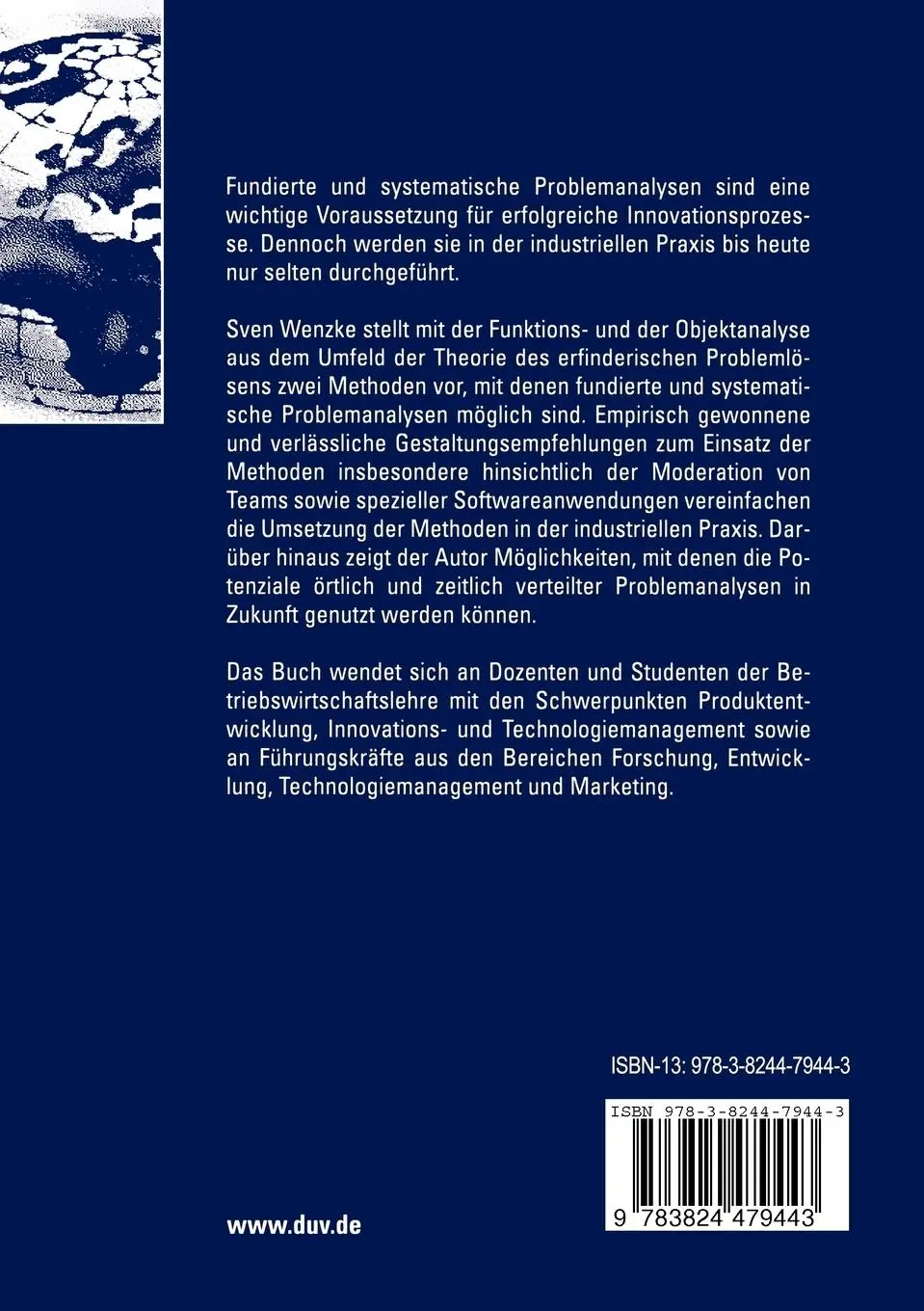 Rückseite: 9783824479443 | Flexible Gestaltung des Analyseprozesses technischer Probleme mit...