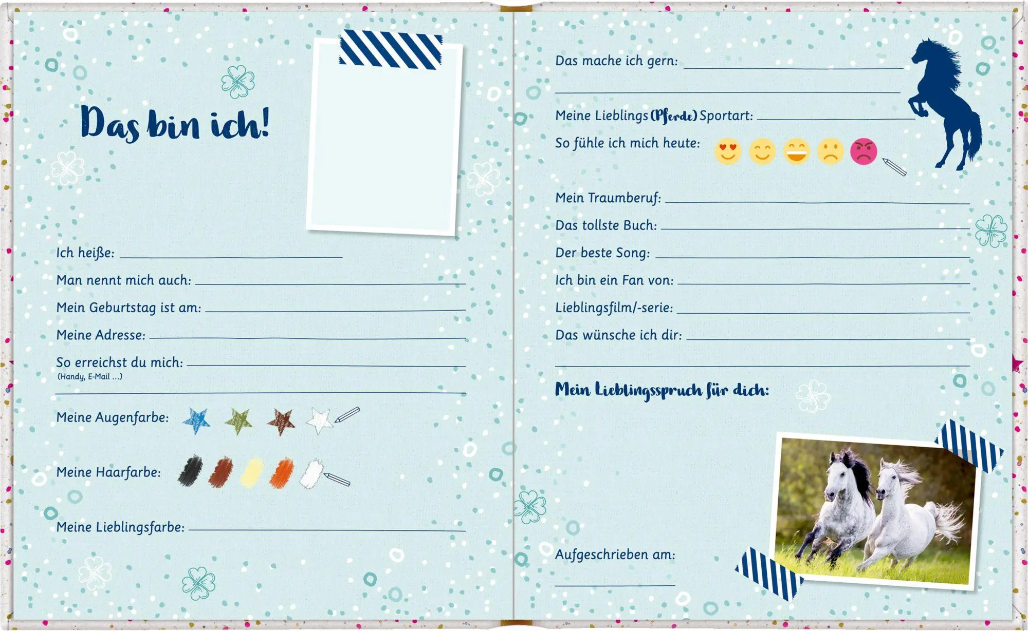 Bild: 4050003949543 | Freundebuch - Pferdefreunde - Meine Freunde | Thea Roß | Buch | 96 S.