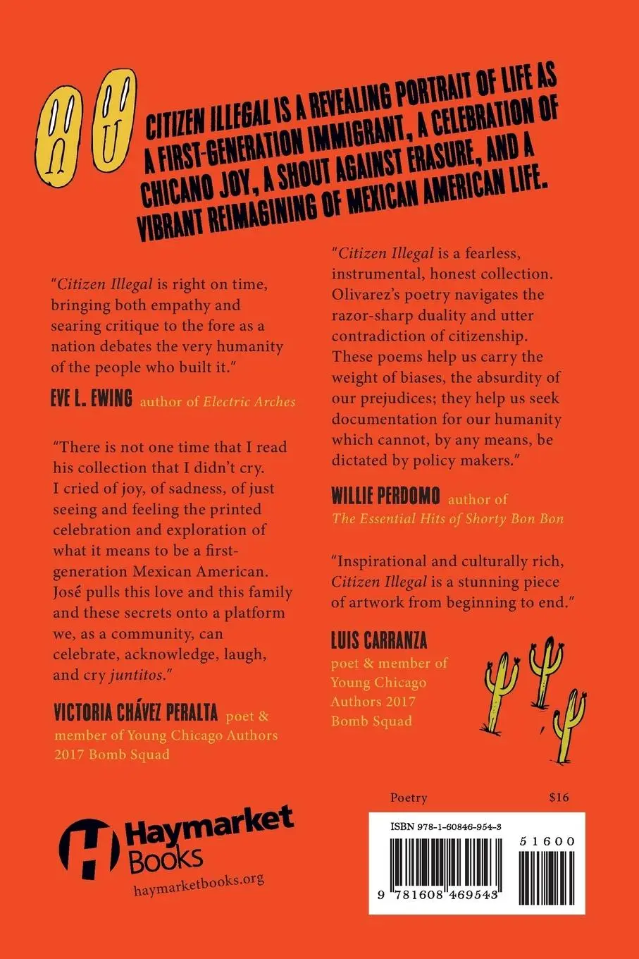 Rückseite: 9781608469543 | Citizen Illegal | José Olivarez | Taschenbuch | Englisch | 2018