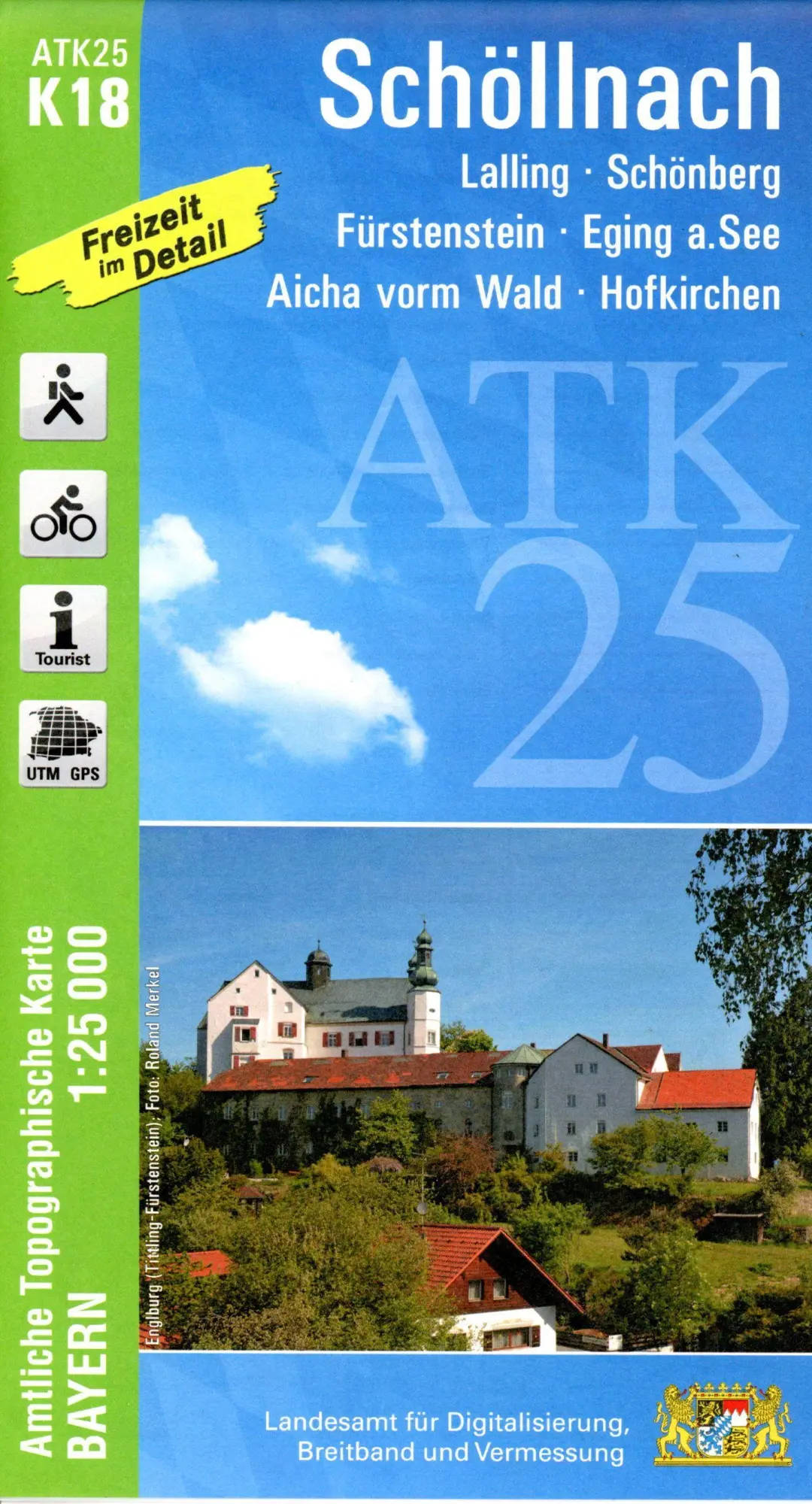 Cover: 9783899339543 | Schöllnach 1 : 25 000 | (Land-)Karte | Deutsch | 2022 | LDBV Bayern