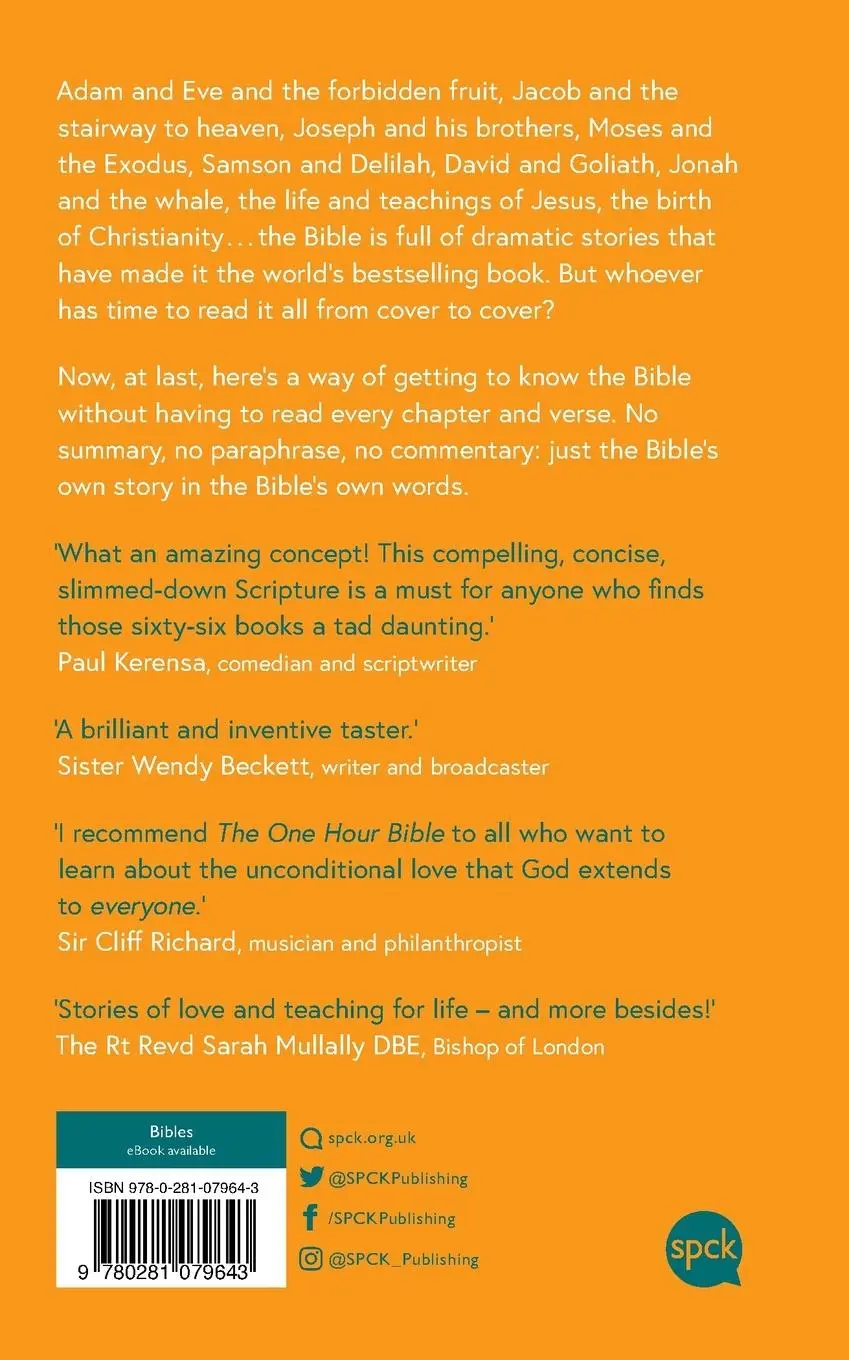 Rückseite: 9780281079643 | The One Hour Bible | From Adam to Apocalypse in Sixty Minutes | Law