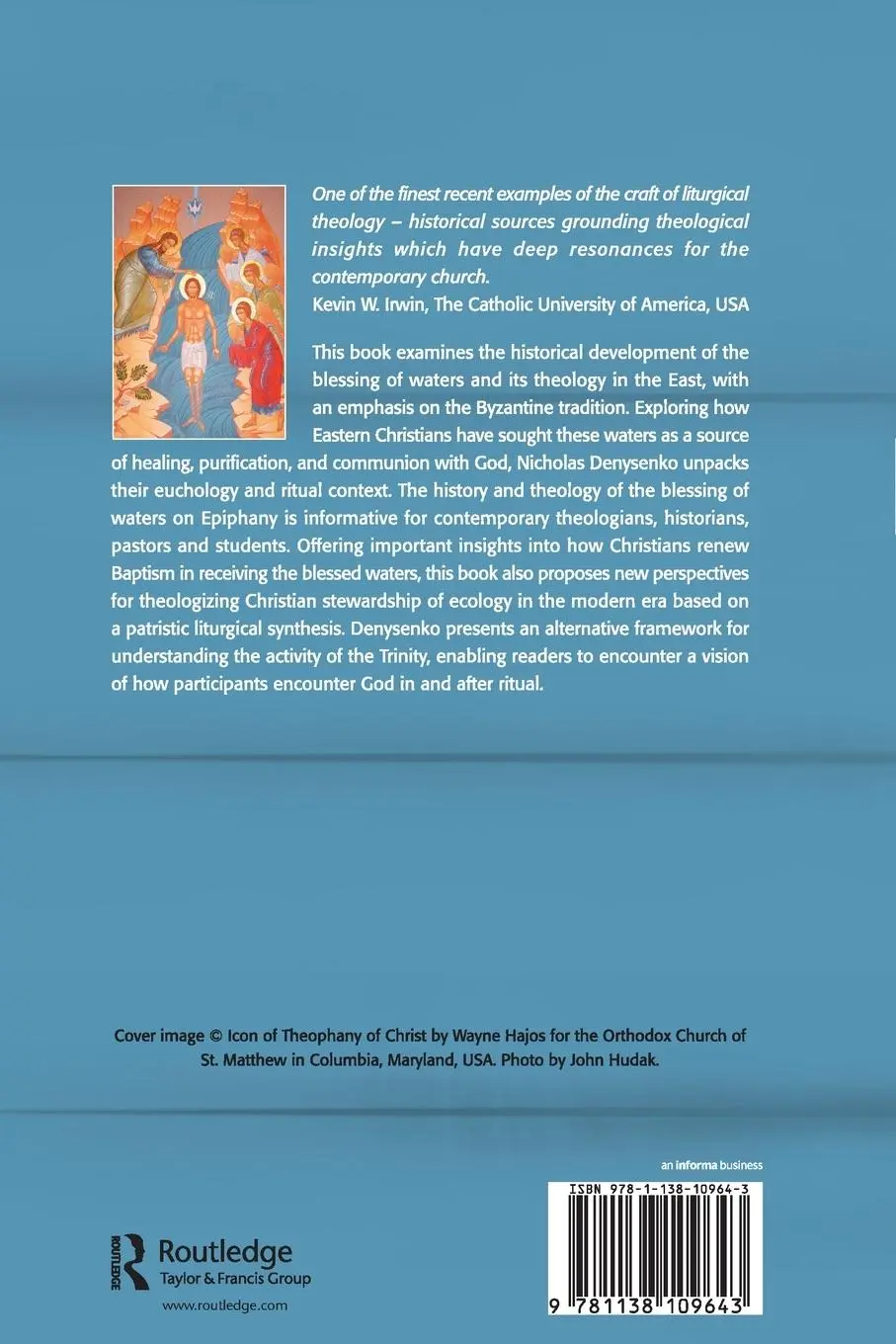 Rückseite: 9781138109643 | The Blessing of Waters and Epiphany | The Eastern Liturgical Tradition
