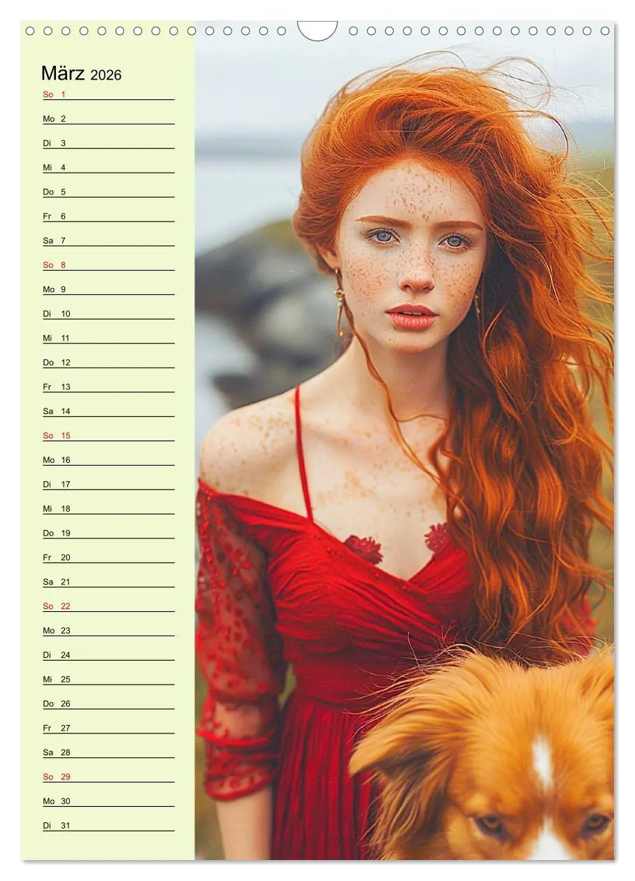 Bild: 9783516259643 | Rote Schönheiten. Natürliche Eleganz und wilde Anmut (Wandkalender...