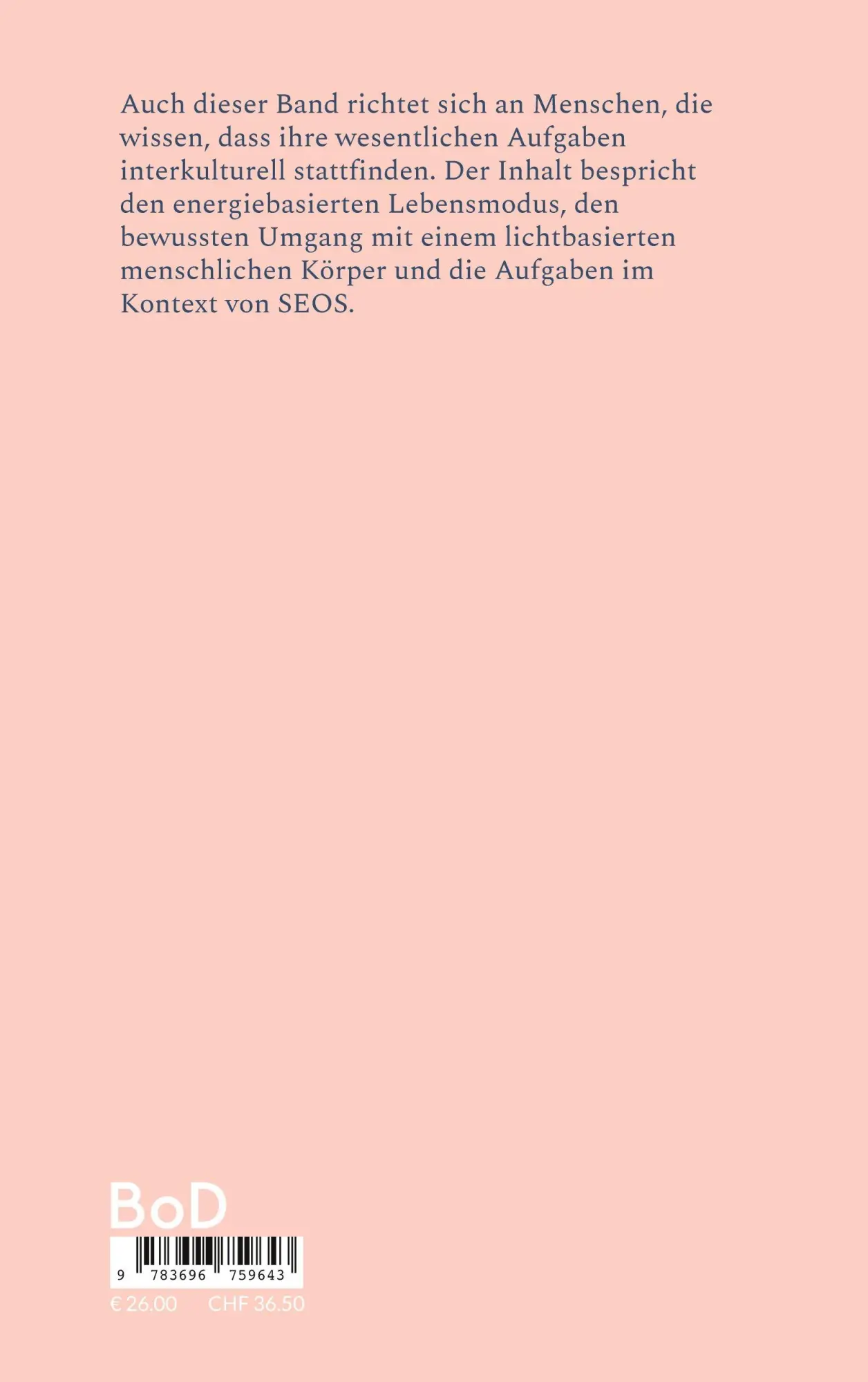 Rückseite: 9783696759643 | Handbuch SEOS | Band 5 | Susanne Edelmann | Taschenbuch | 124 S.
