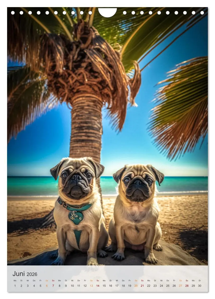 Bild: 9783516319743 | Mein Mops-Kalender (Wandkalender 2026 DIN A4 hoch), CALVENDO...