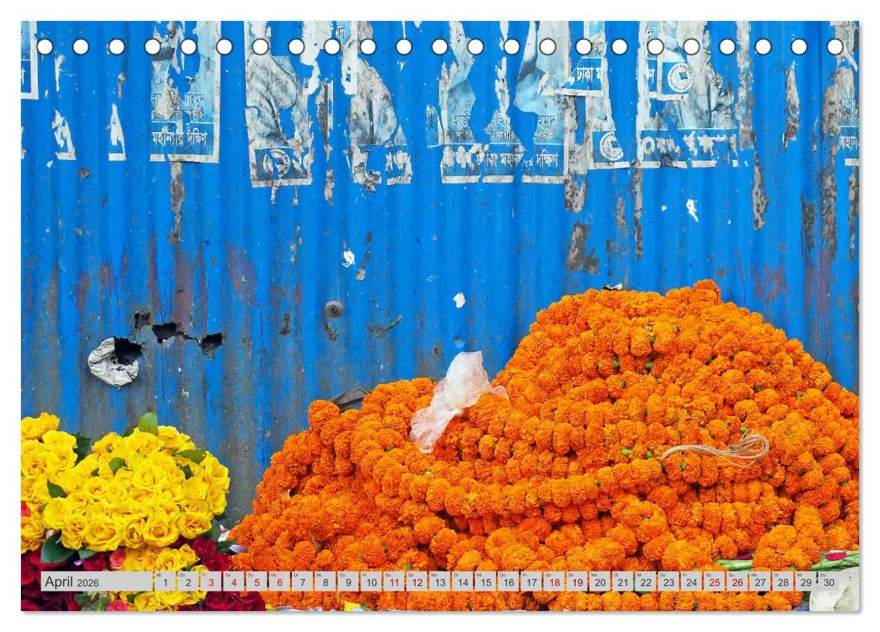 Bild: 9783457459843 | Farbenfrohes Bangladesch (Tischkalender 2026 DIN A5 quer), CALVENDO...