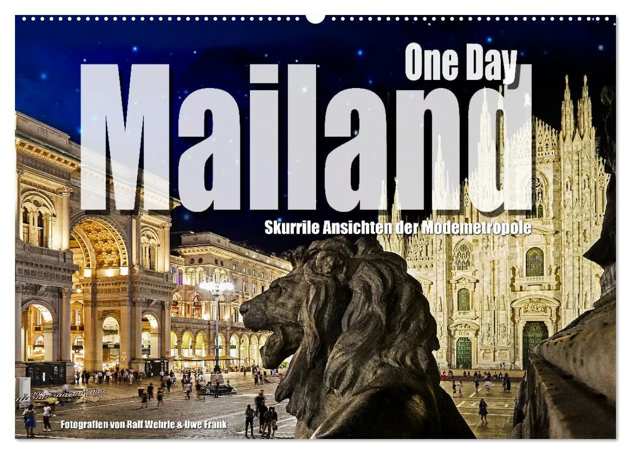 Cover: 9783457529843 | One Day Mailand (Wandkalender 2026 DIN A2 quer), CALVENDO...