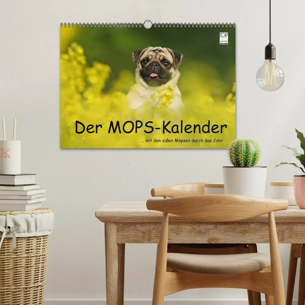 Bild: 9783516169843 | Der MOPS-Kalender (Wandkalender 2026 DIN A3 quer), CALVENDO...