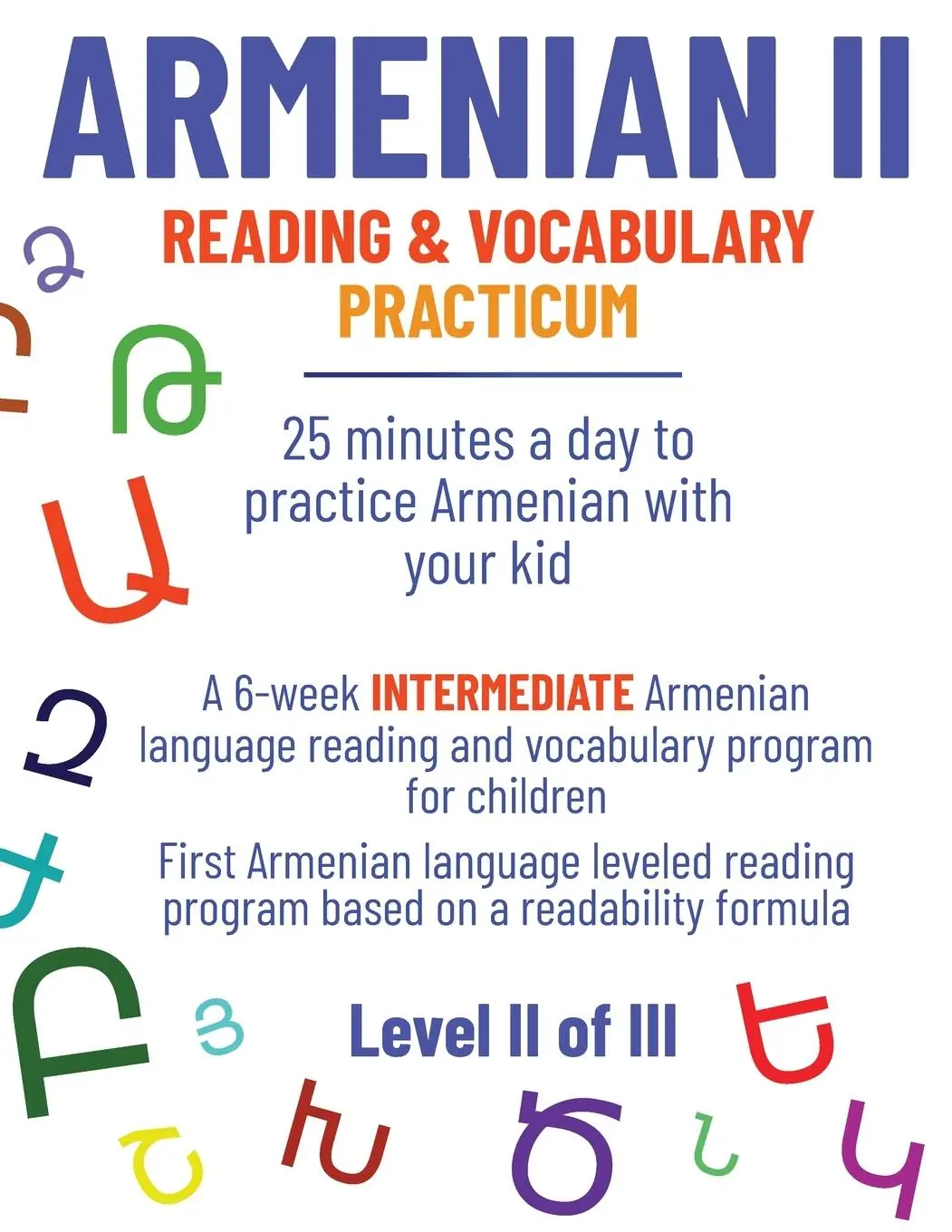 Cover: 9798986609843 | Armenian II | 25 minutes a day to practice Armenian with your kid