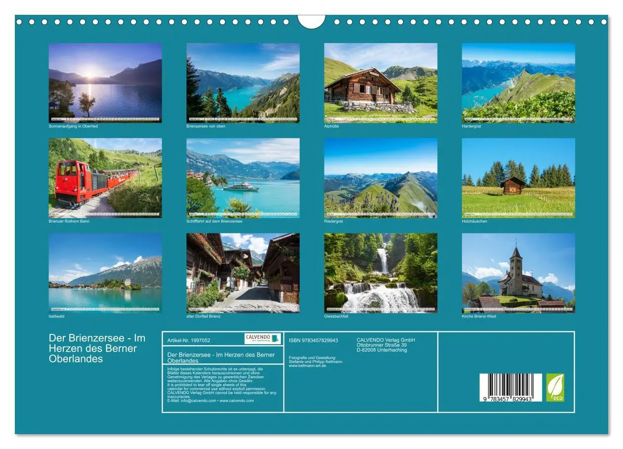 Bild: 9783457829943 | Der Brienzersee - Im Herzen des Berner Oberlandes (Wandkalender...