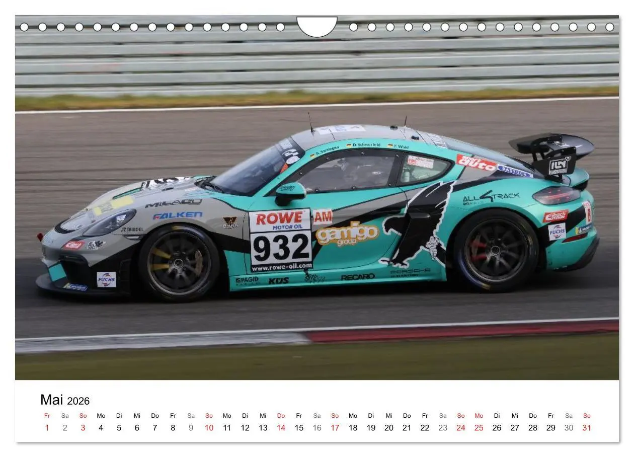 Bild: 9783516229943 | VLN Langstrecken Meisterschaft (Wandkalender 2026 DIN A4 quer),...