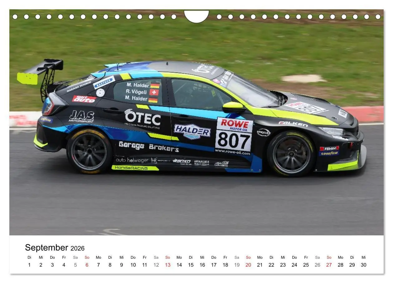 Bild: 9783516229943 | VLN Langstrecken Meisterschaft (Wandkalender 2026 DIN A4 quer),...