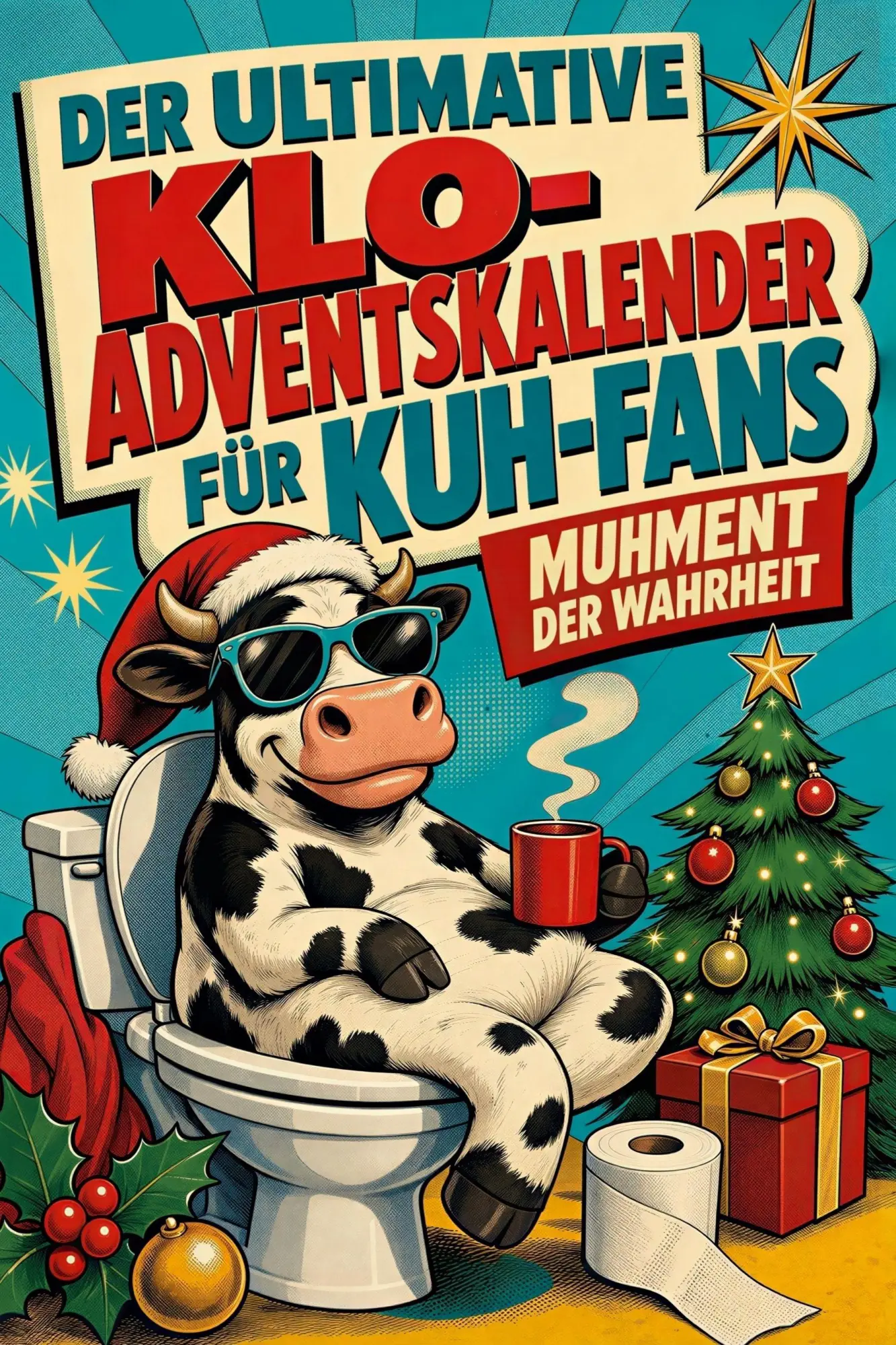 Cover: 9783696109943 | Der ultimative Klo-Adventskalender für Kuh-Fans | Muhment der Wahrheit