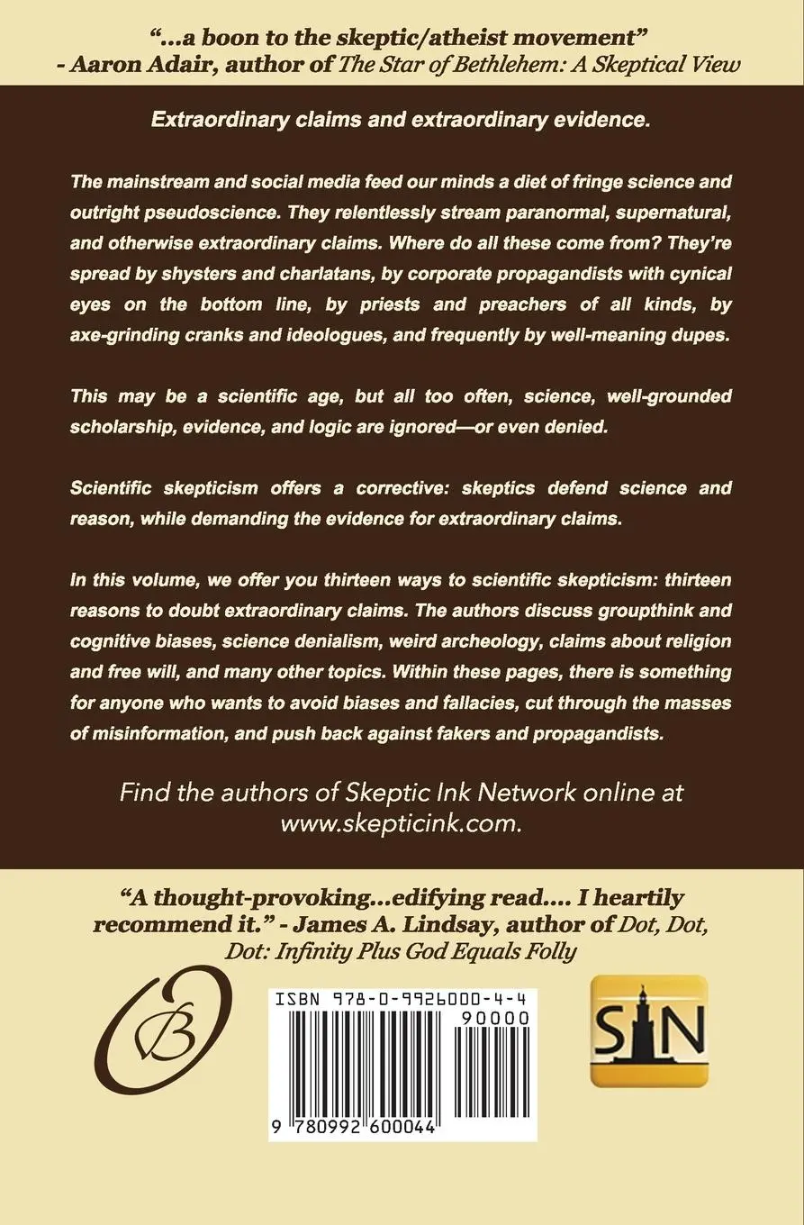 Rückseite: 9780992600044 | 13 Reasons to Doubt | Edward K. Clint (u. a.) | Taschenbuch | Englisch