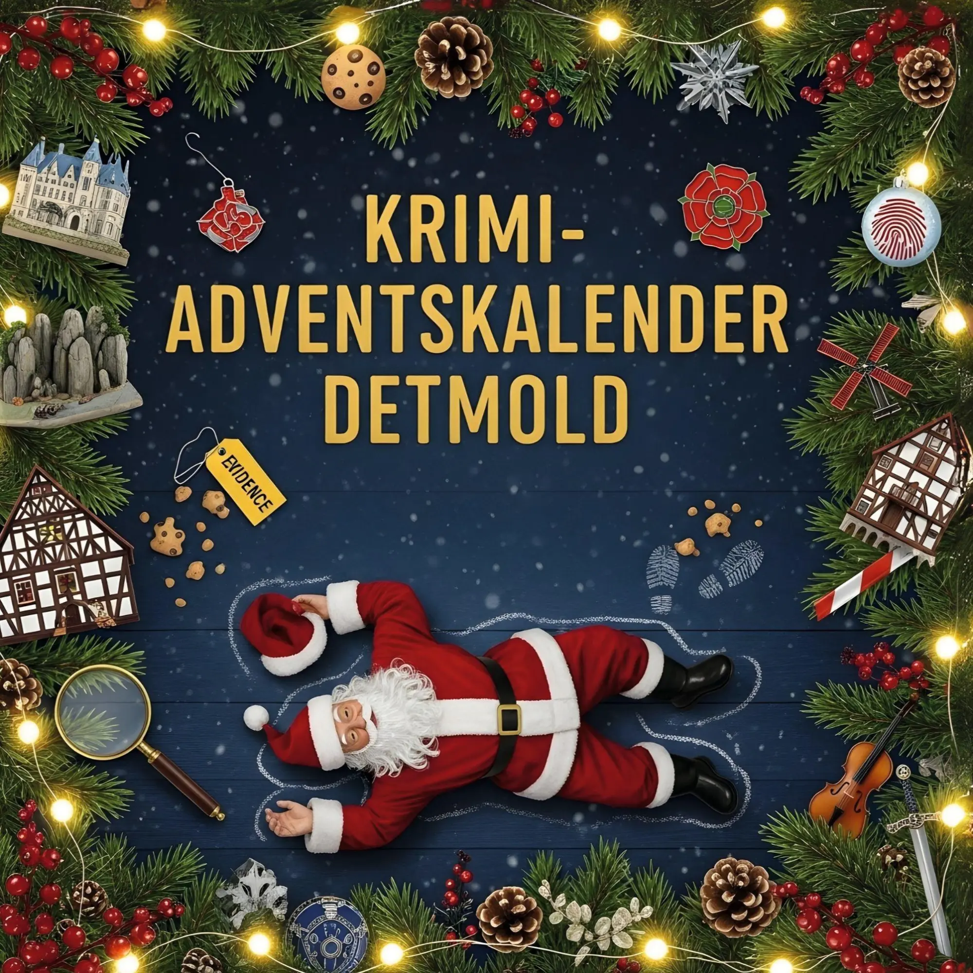 Cover: 9783695300044 | Der Krimi-Adventskalender Detmold | Mordsverdächtig in 24 Akten | Buch