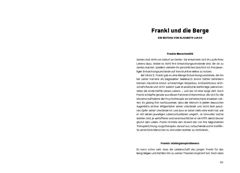 Bild: 9783711200044 | Berg und Sinn - Im Nachstieg von Viktor Frankl | Holzer (u. a.) | Buch