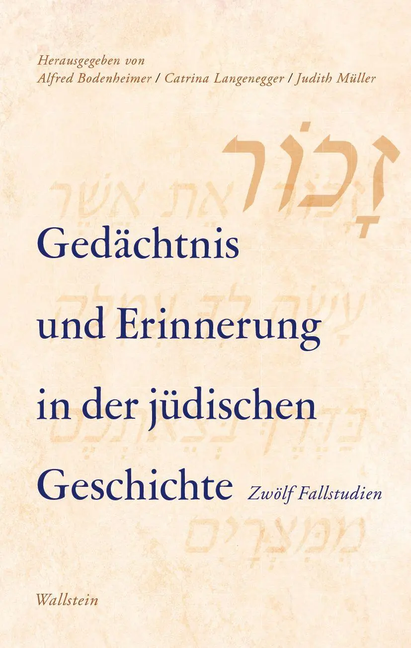 Cover: 9783835360044 | Gedächtnis und Erinnerung in der jüdischen Geschichte | Buch | 245 S.