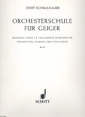 Cover: 9790001040044 | Orchestral School for Violinists Band 3 | Richard Wagner | Buch | 1985
