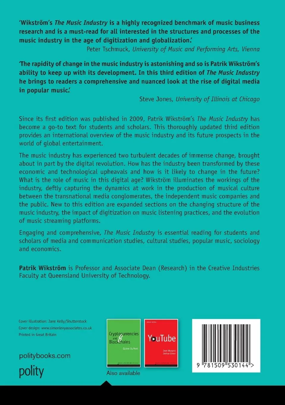 Rückseite: 9781509530144 | The Music Industry | Music in the Cloud | Patrik Wikström | Buch