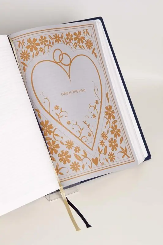 Bild: 9783417020144 | Neues Leben. Die Bibel - Golden Grace Edition, Marineblau | Preston