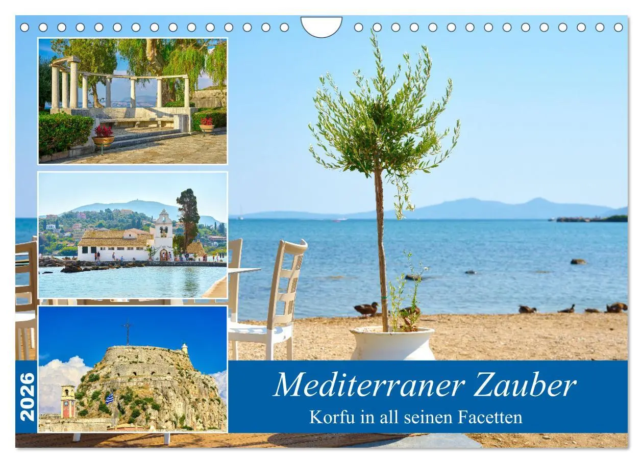 Cover: 9783457310144 | Mediterraner Zauber - Korfu in all seinen Facetten (Wandkalender...