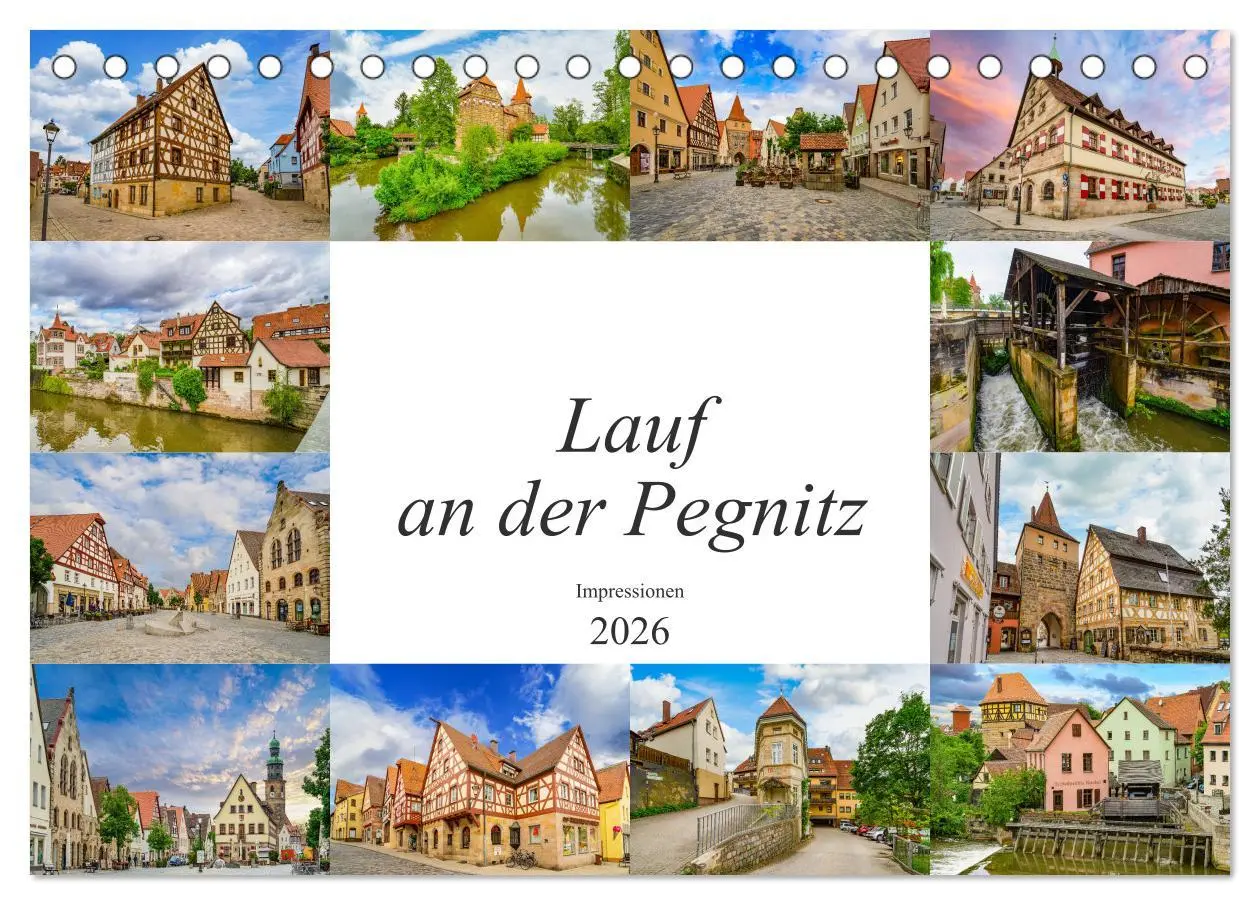 Cover: 9783457790144 | Lauf an der Pegnitz Impressionen (Tischkalender 2026 DIN A5 quer),...
