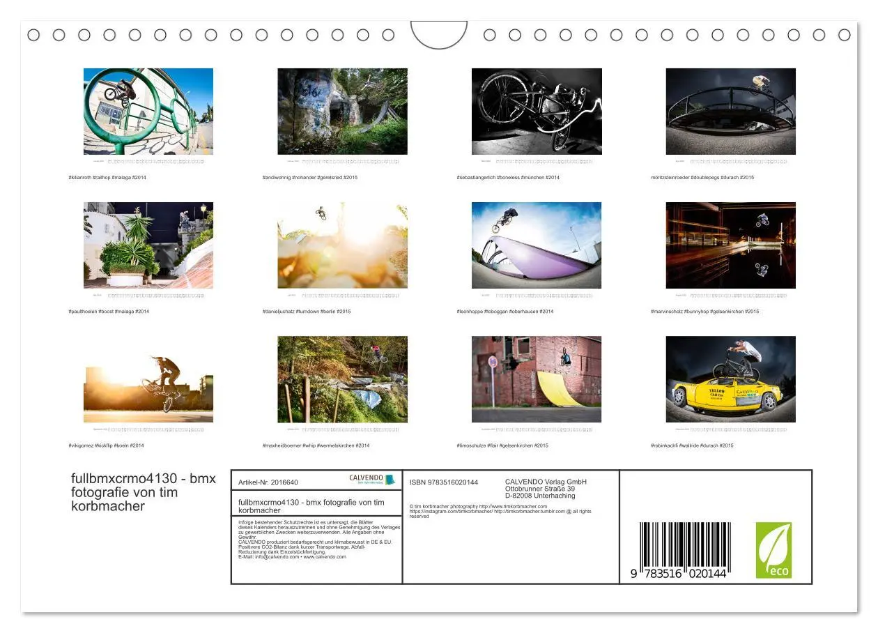 Bild: 9783516020144 | fullbmxcrmo4130 - bmx fotografie von tim korbmacher (Wandkalender...