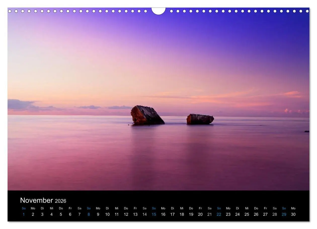 Bild: 9783516190144 | Sonnenuntergänge (Wandkalender 2026 DIN A3 quer), CALVENDO...