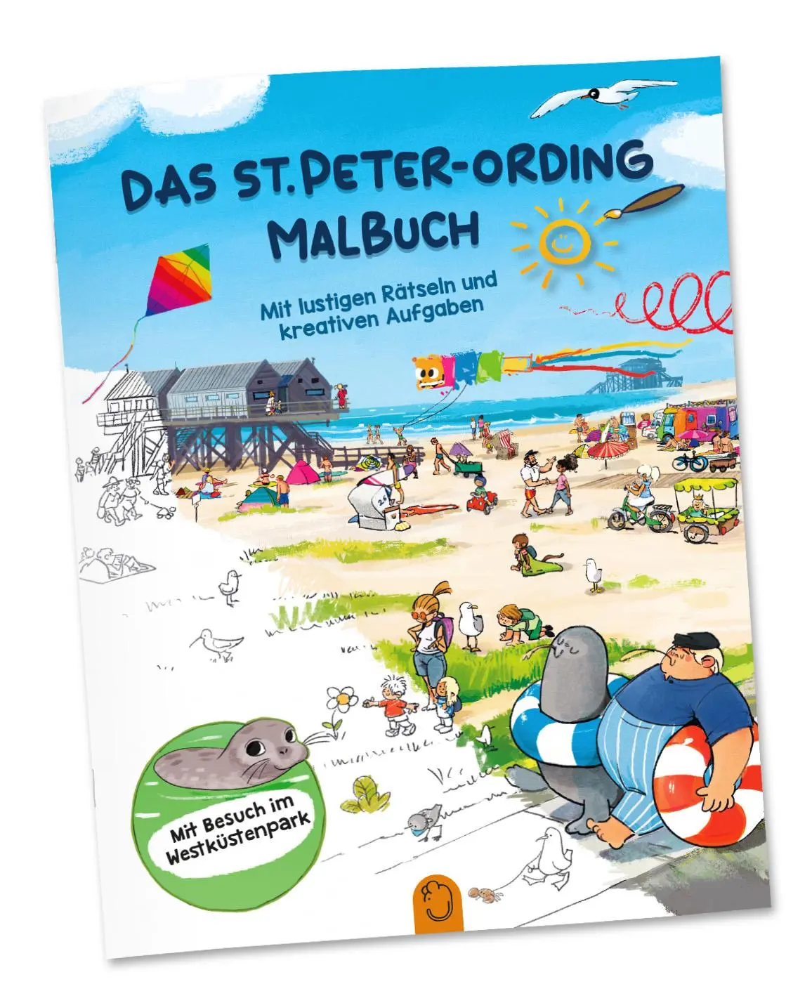 Cover: 9783988980144 | Das St. Peter-Ording Malbuch | Johannes Schimmsel Verlag | Broschüre