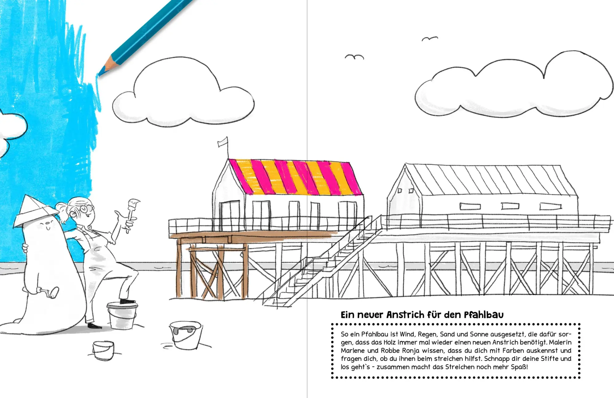 Bild: 9783988980144 | Das St. Peter-Ording Malbuch | Johannes Schimmsel Verlag | Broschüre