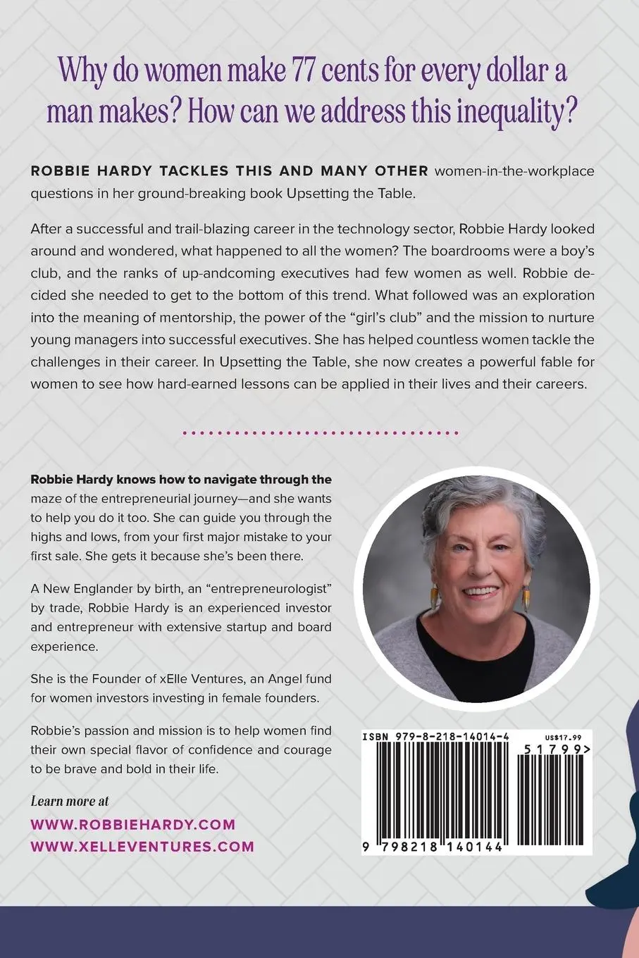 Rückseite: 9798218140144 | Upsetting the Table | Women Mentoring Women | Robbie Hardy | Buch