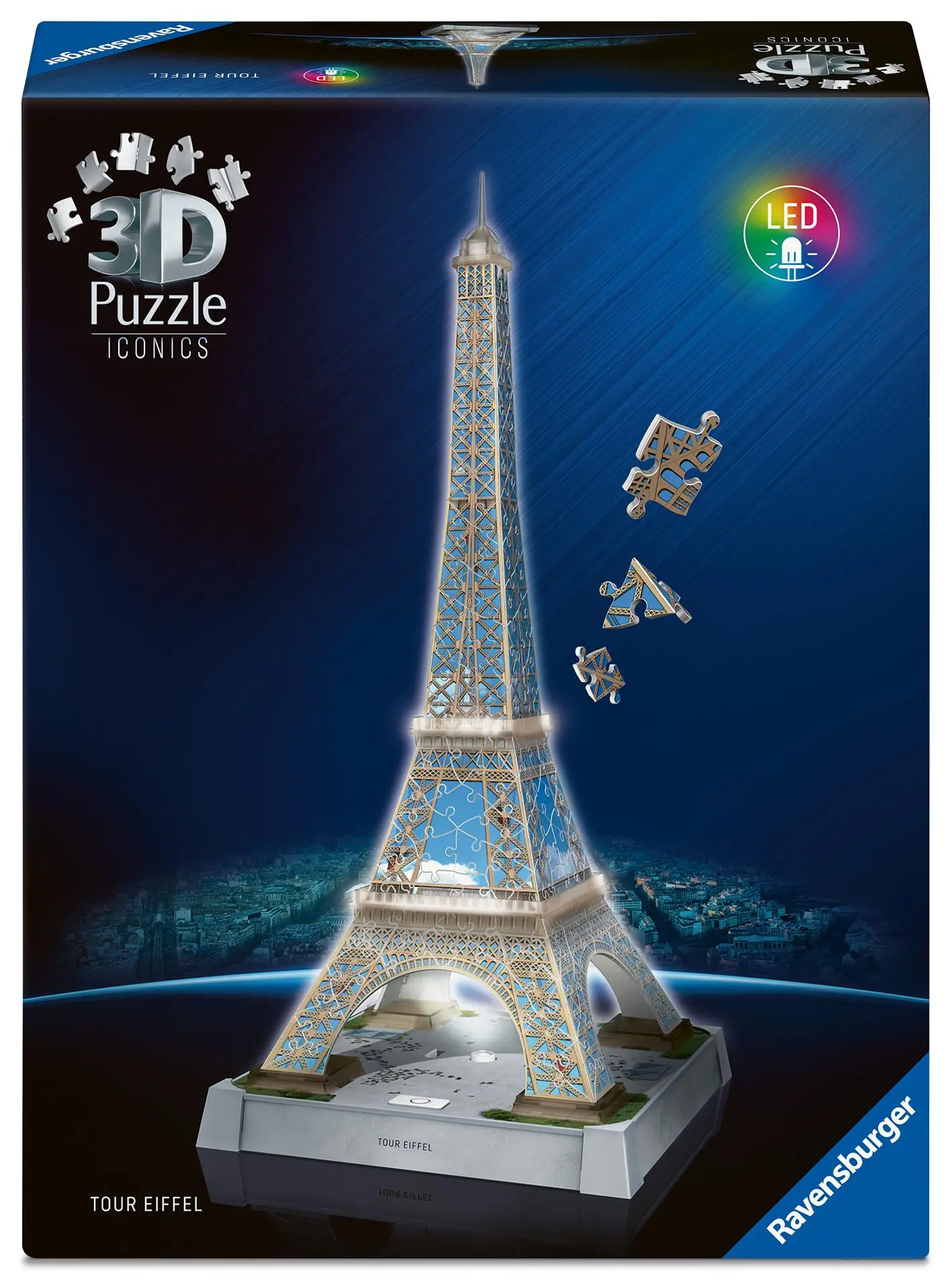 Cover: 4005555080244 | 3D Puzzle Iconics: Eiffelturm - mit Licht | Spiel | 3D Puzzle Iconics