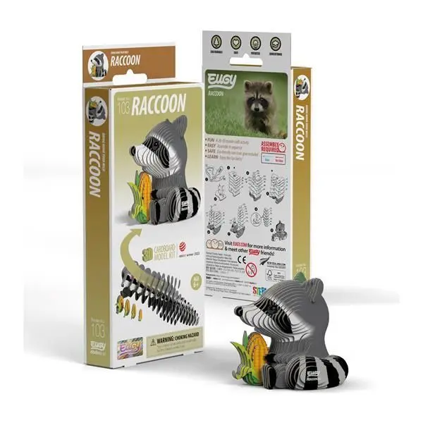 Cover: 9421036940244 | EUGY 3D Bastelset Waschbär | Kit (Bastelset) | 650103 | Deutsch | 2024