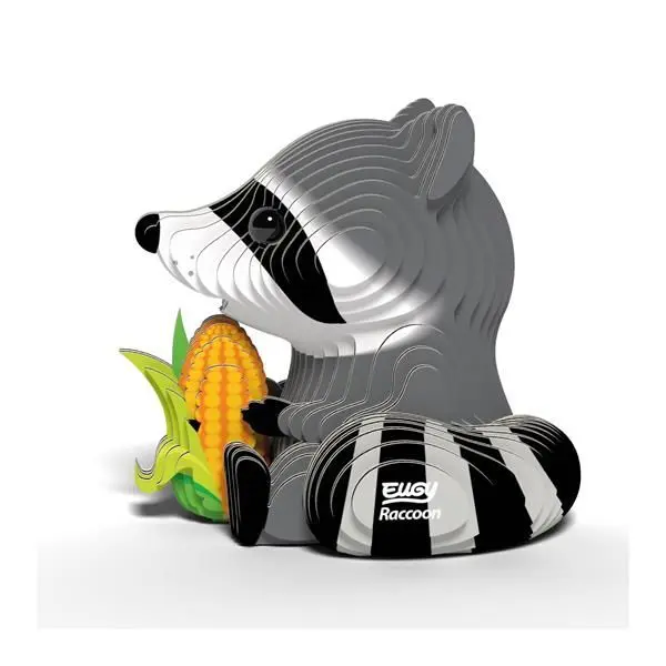 Bild: 9421036940244 | EUGY 3D Bastelset Waschbär | Kit (Bastelset) | 650103 | Deutsch | 2024