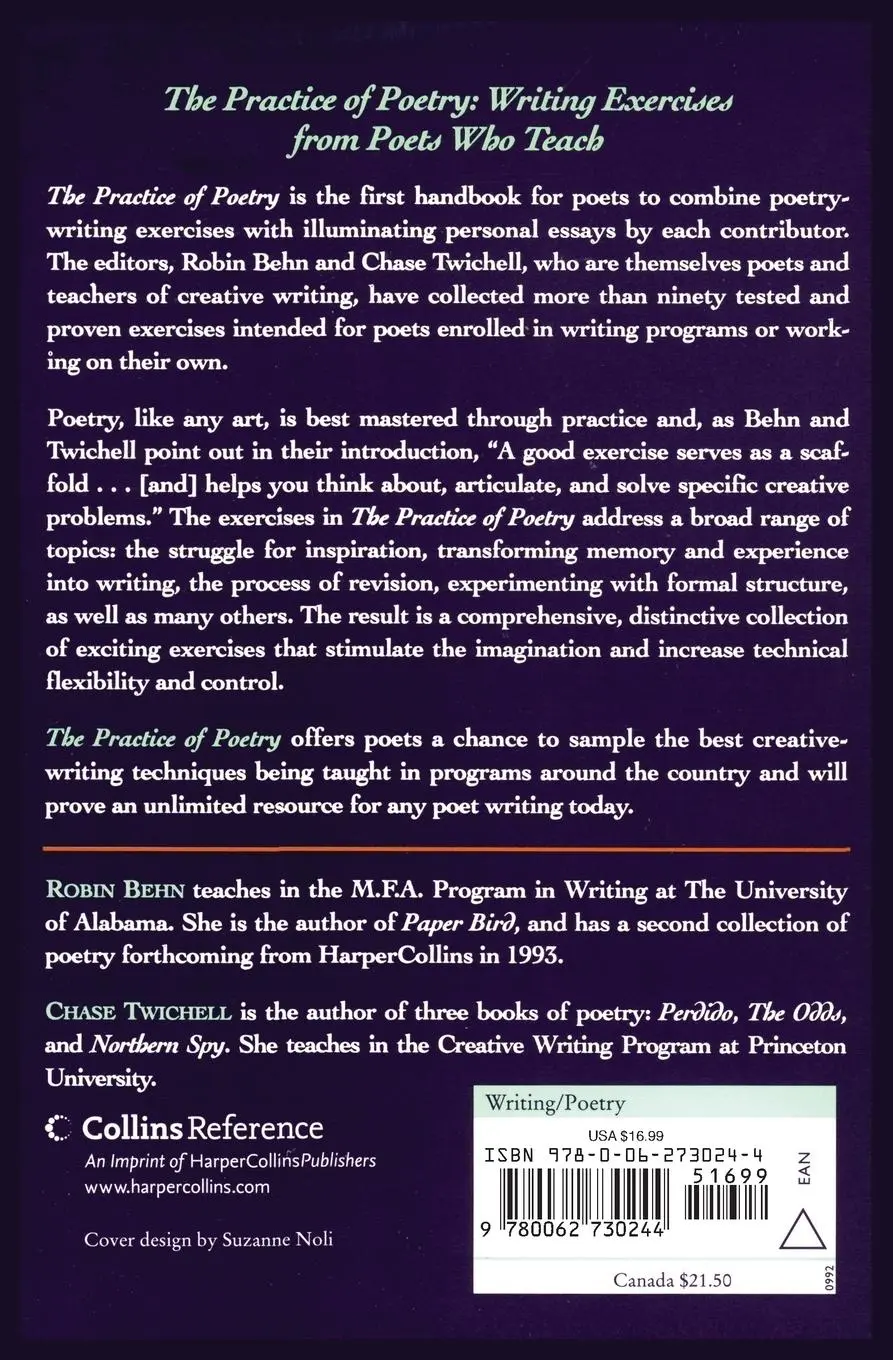 Rückseite: 9780062730244 | The Practice of Poetry | Writing Exercises from Poets Who Teach | Behn