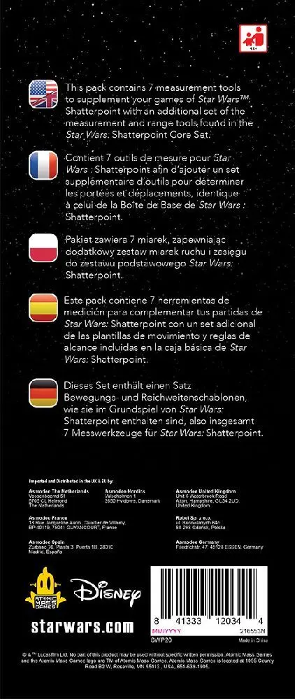 Bild: 841333120344 | Star Wars: Shatterpoint - Measurement Tools | Will Shick | Spiel