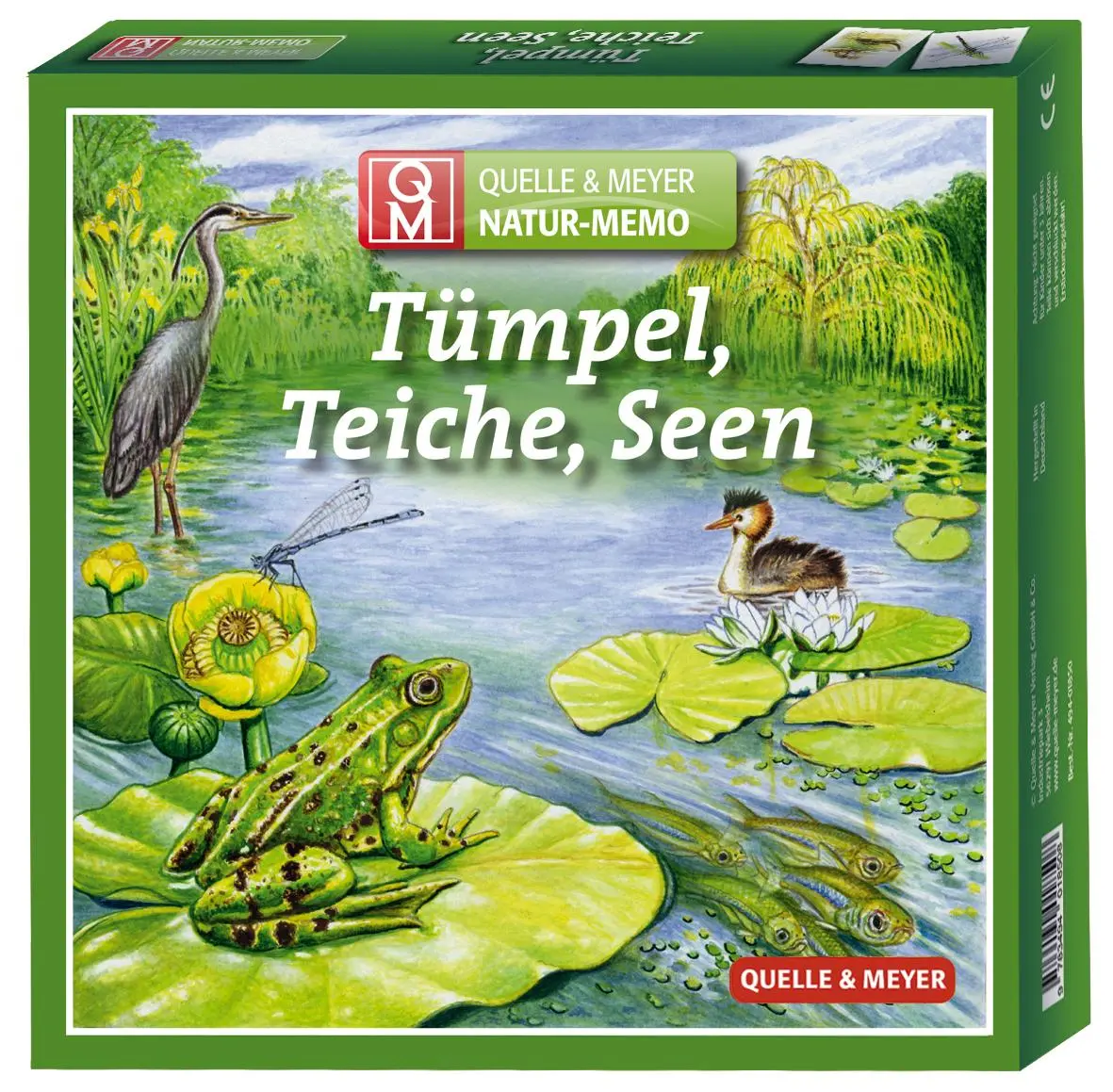 Cover: 4260098550344 | Natur-Memo "Tümpel, Teiche, Seen" | Quelle &amp; Meyer Verlag GmbH | Spiel