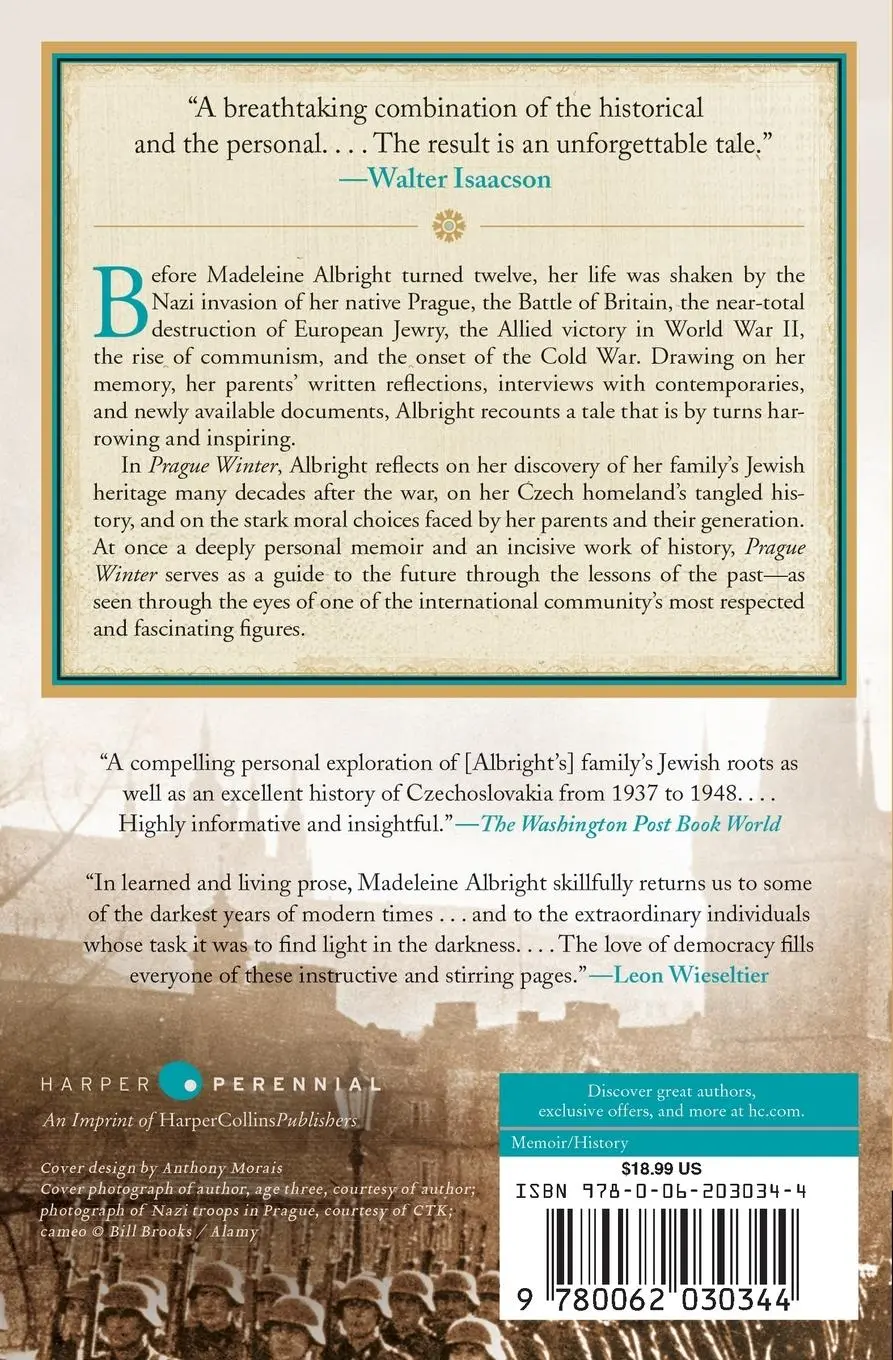 Rückseite: 9780062030344 | Prague Winter | A Personal Story of Remembrance and War, 1937-1948